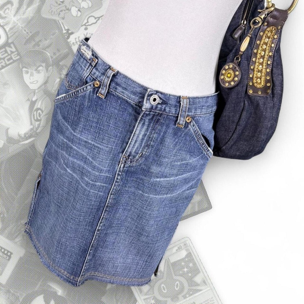 Vintage Y2K Guess Jeans Denim Mini Skirt Mallcore BabyGirl
